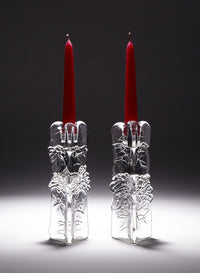 Pair of Three-Sided Candlesticks