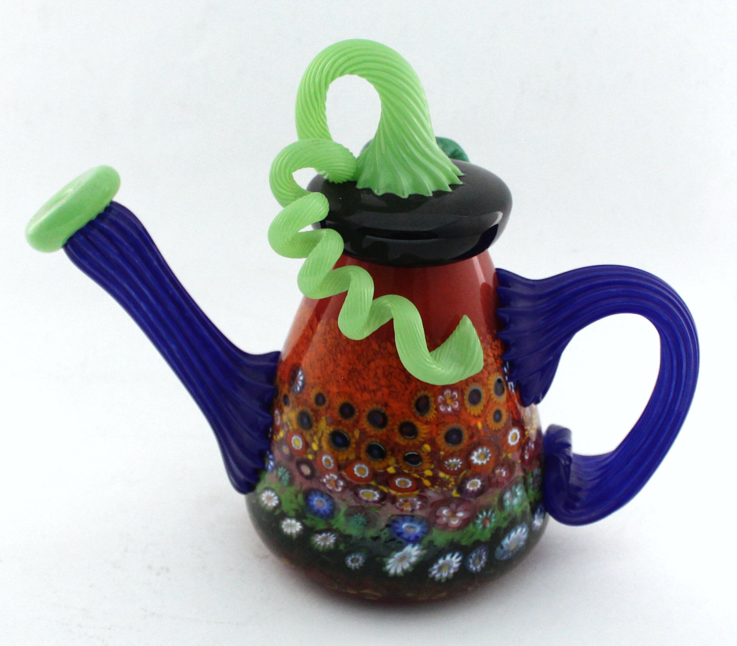 Small Red Garden Teapot II