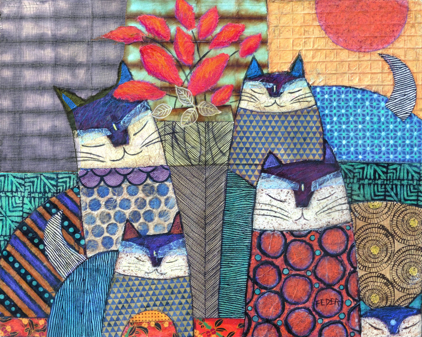 Cats and Roses