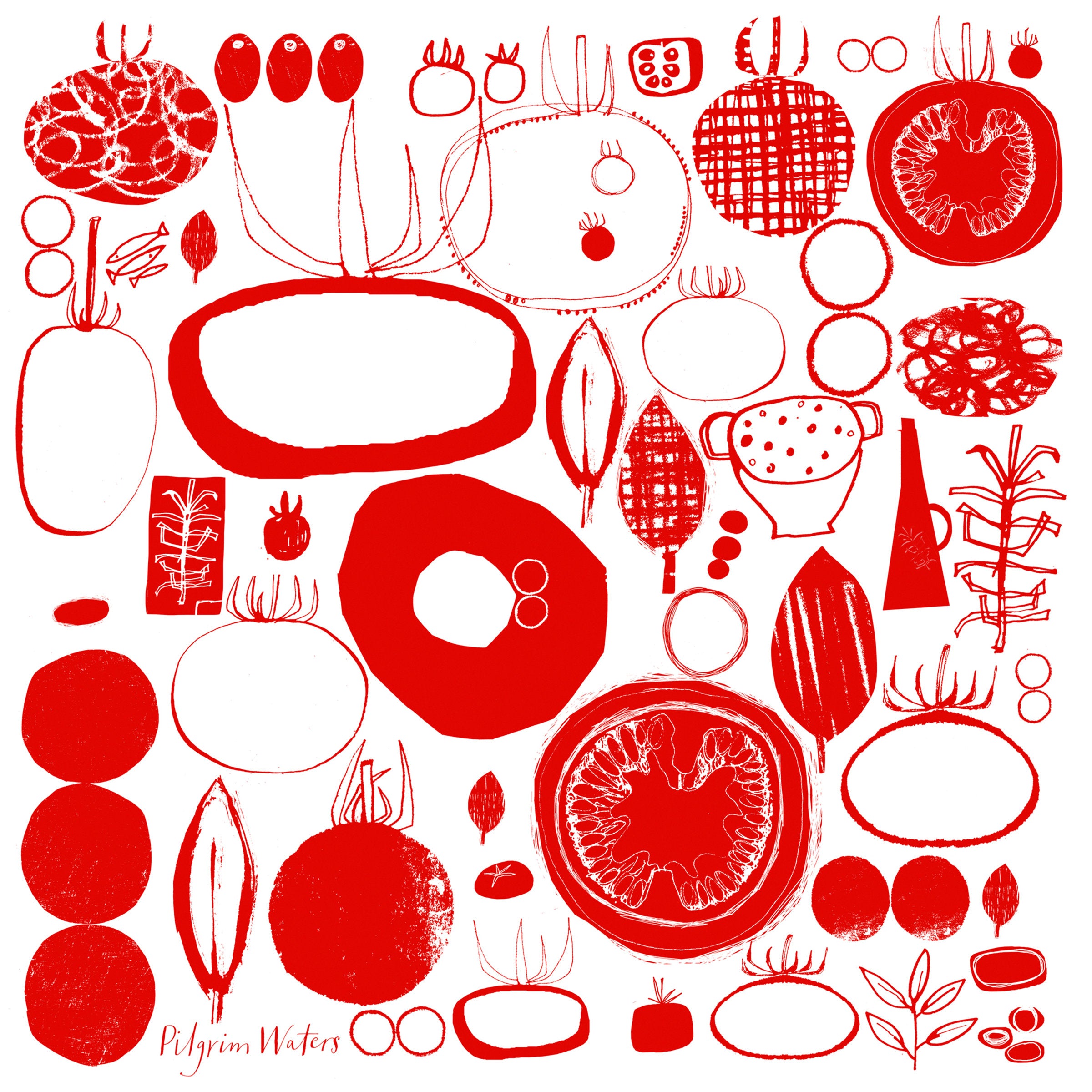 Tomatoes tea towel