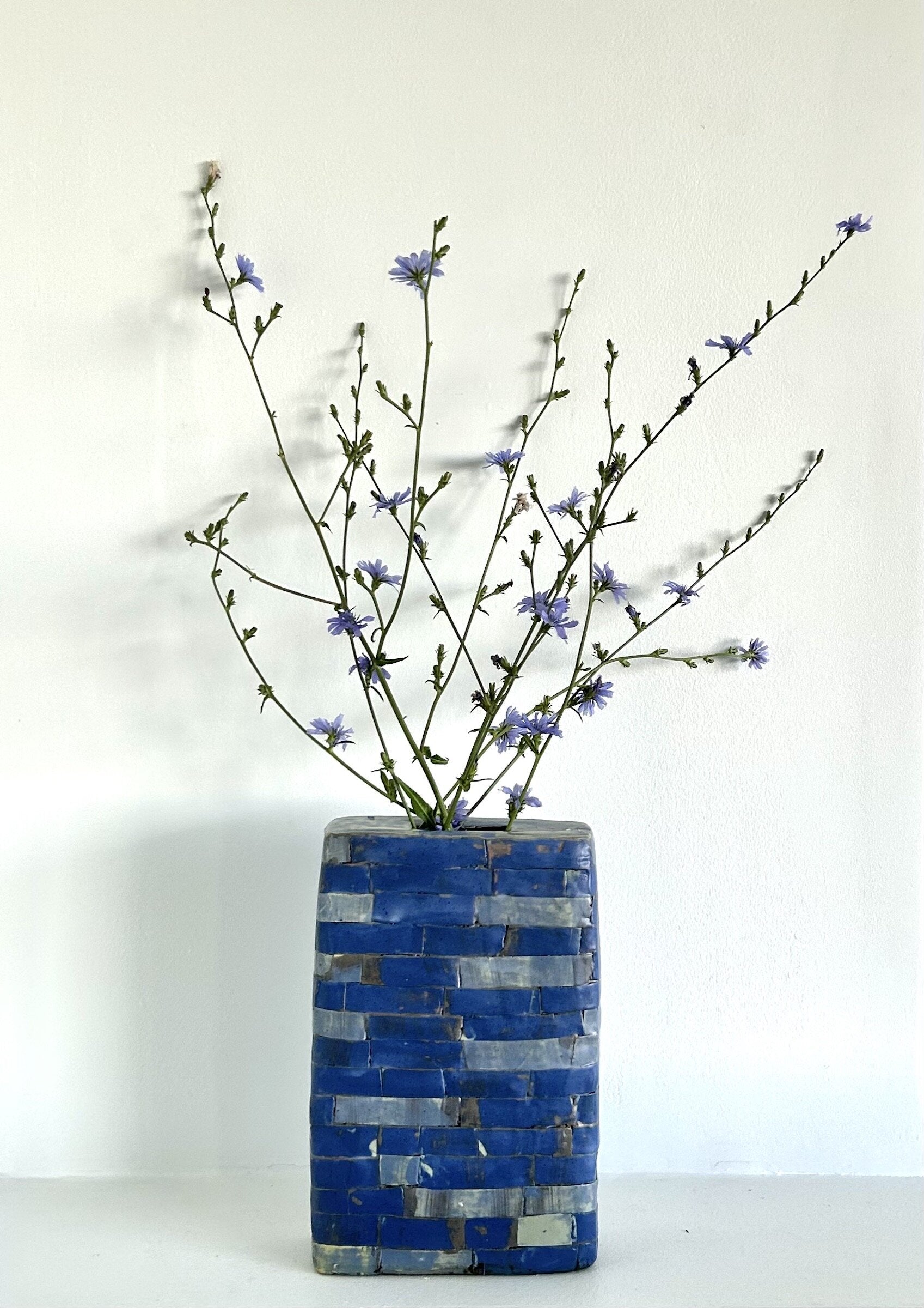 Blue Tablet Vase