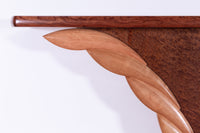Pommele Sapele and Bubinga Wings Hall Table
