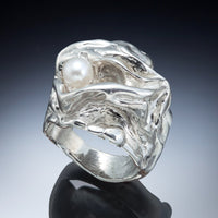 Ocean Ring with Pearl
