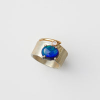 Ethiopian Black Opal Ring