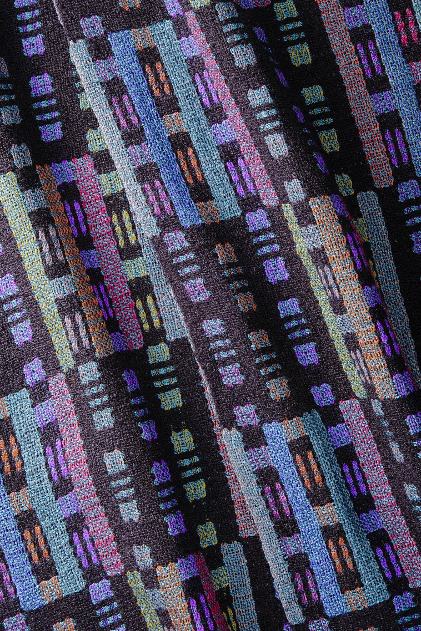 Double Weave Scarf in Dark Colors