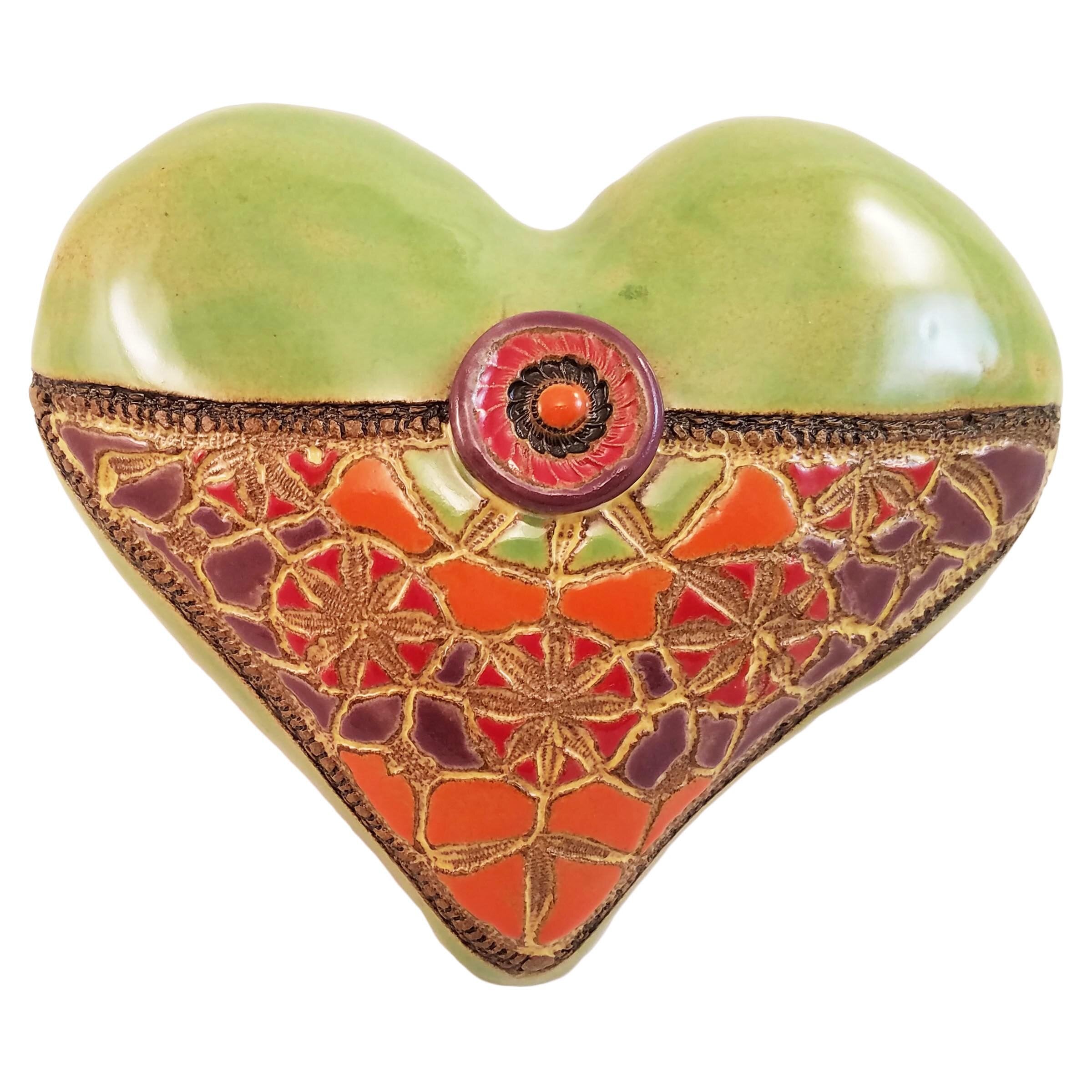 Blanket Stitch and Button in Green