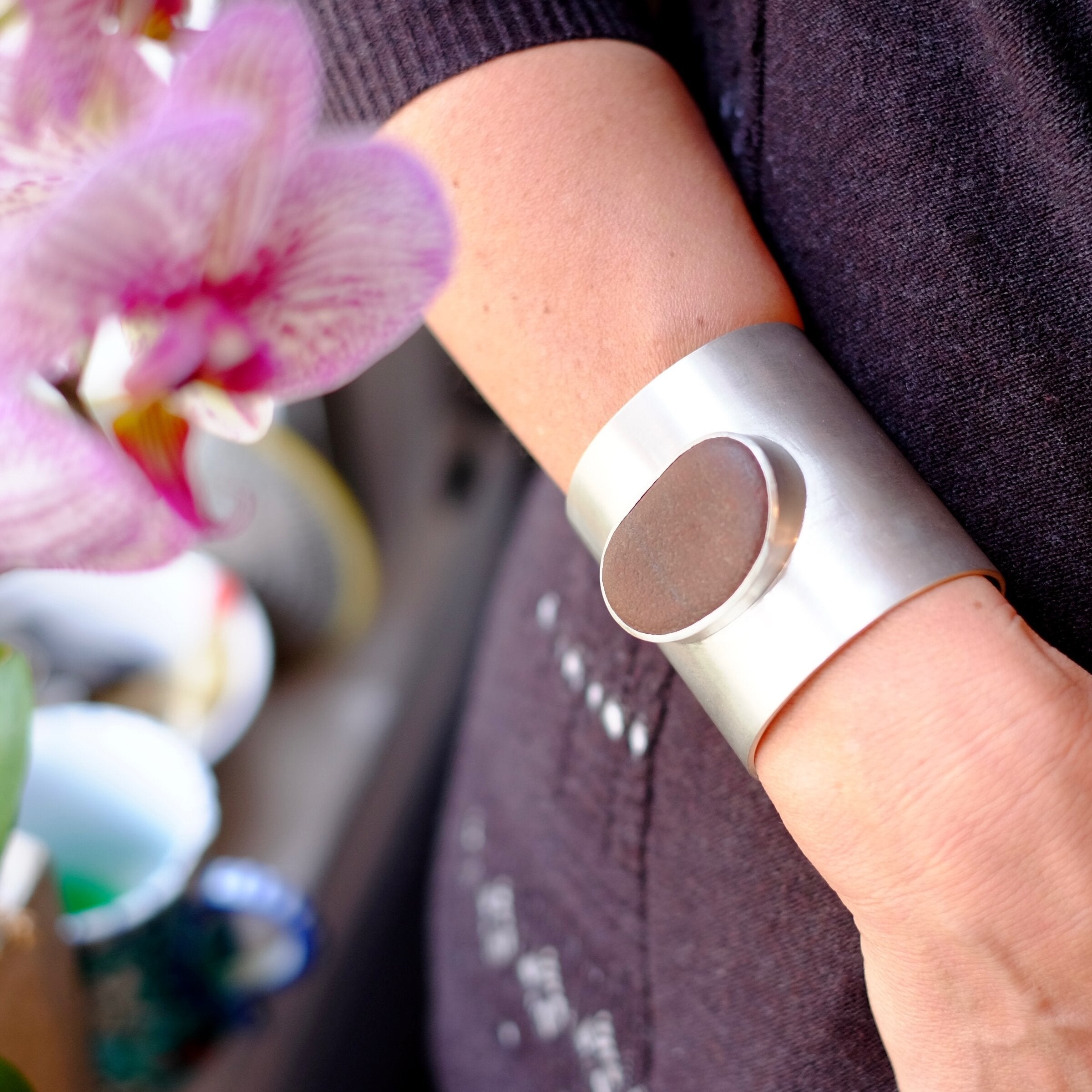 Beach Stone Cuff