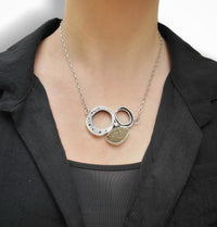 Triple Hollow Organic Pendant