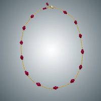 Ruby, Garnet & 14k Gold-Filled Chain