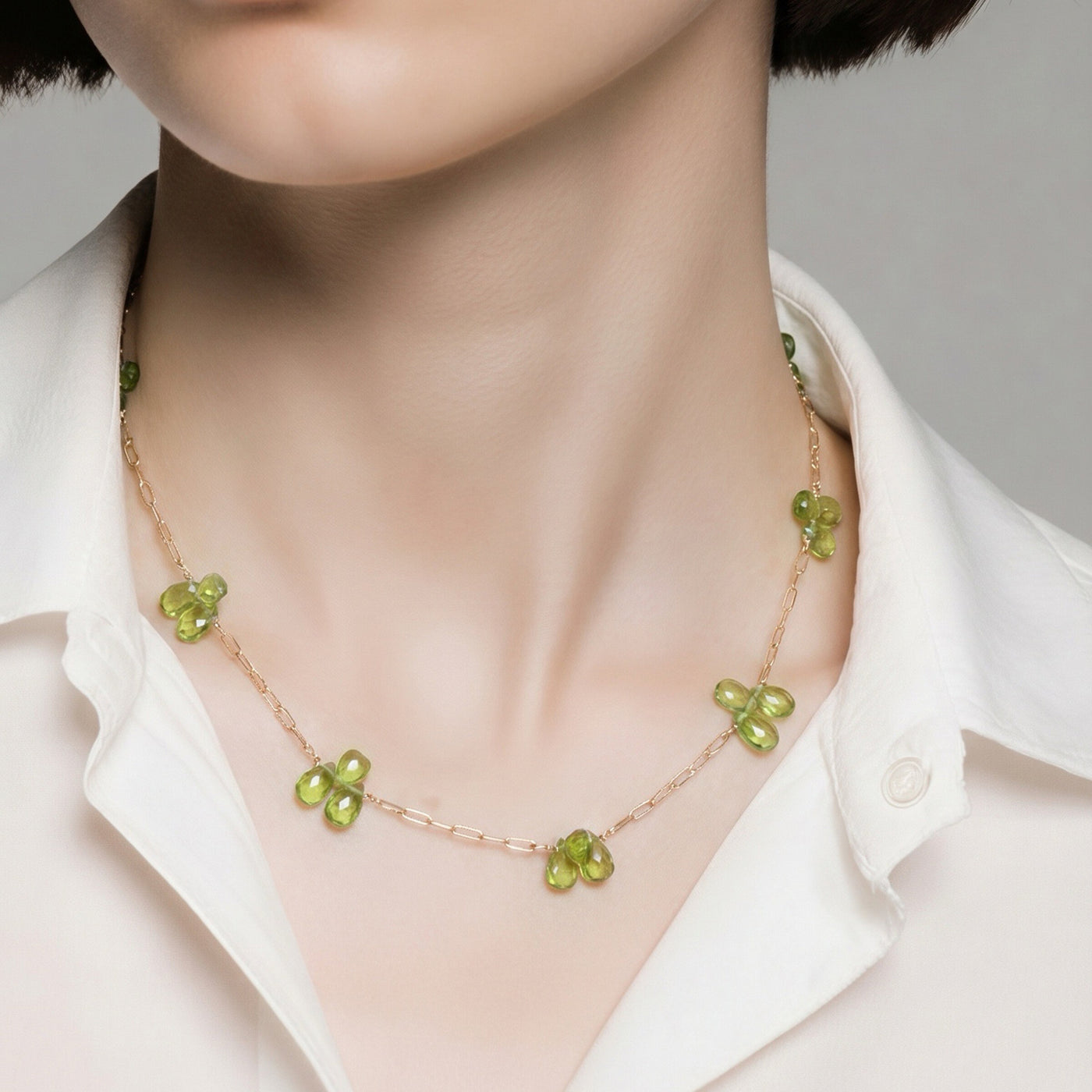 Peridot Fine Gold Necklace