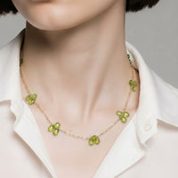 Peridot Fine Gold Necklace