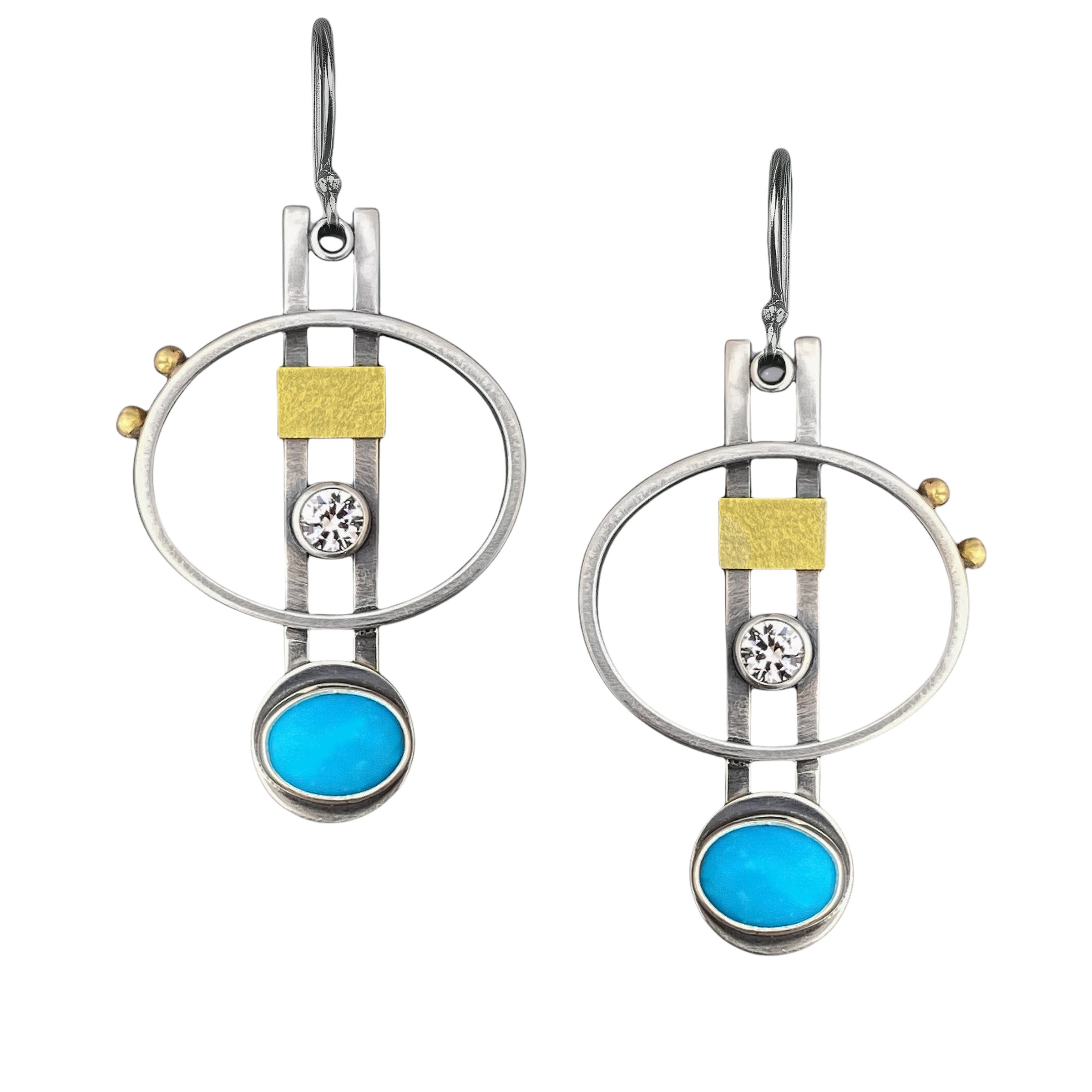 White Sapphire & Turquoise