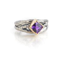 Amethyst Twig Ring