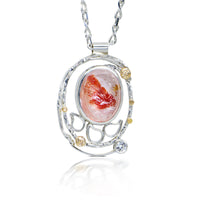 Fire Quartz Whirlpool Pendant