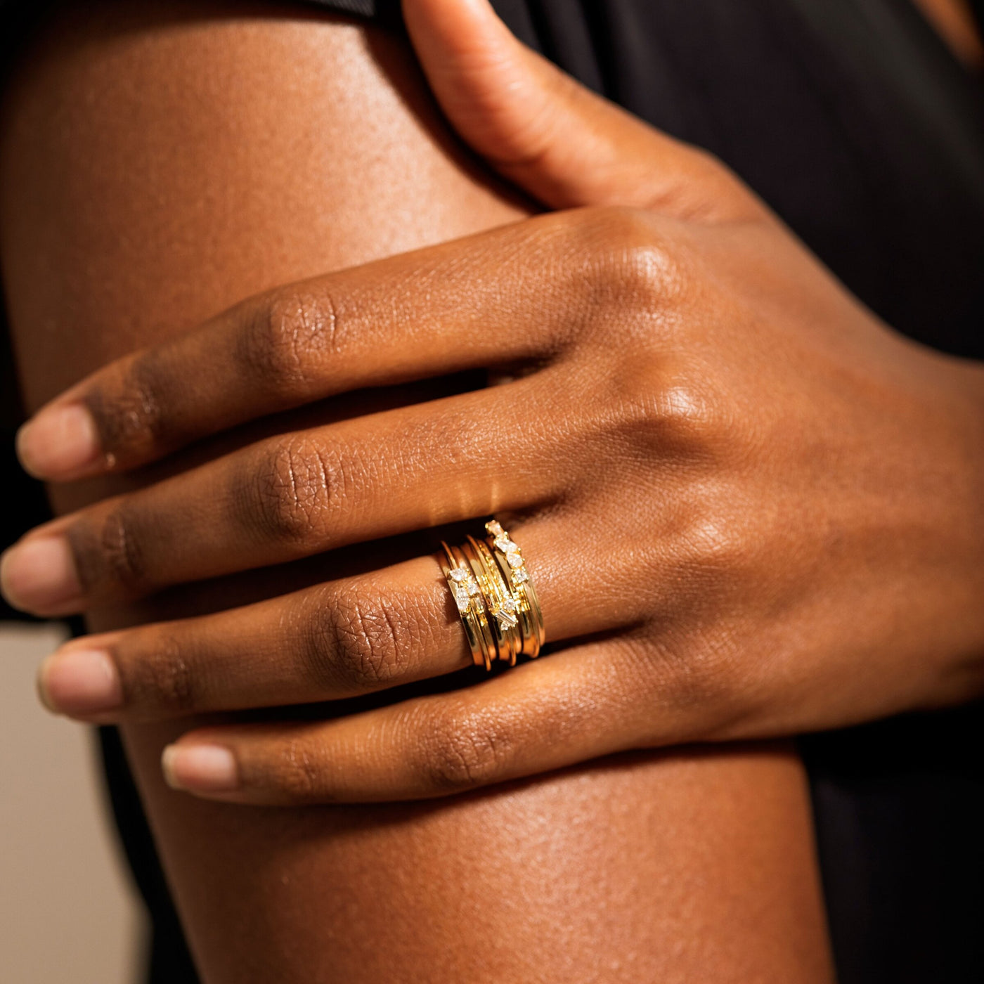 Trellis Knife Edge Stacking Ring