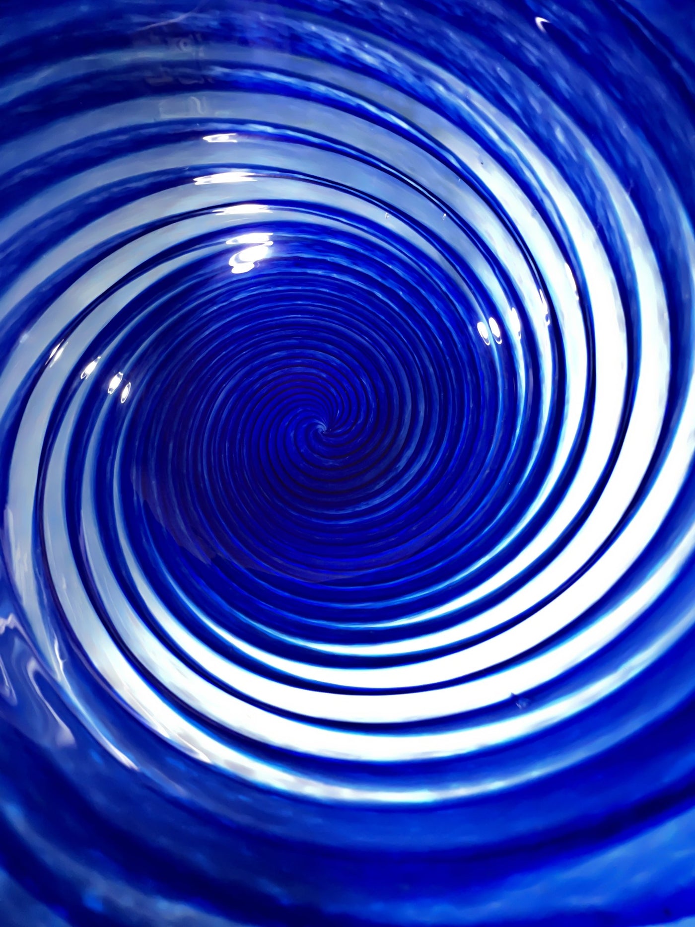 Cobalt Spiral Bowl
