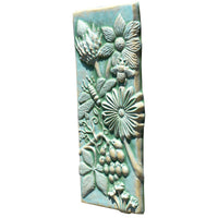 Botanical Tile in Patina Green Glaze