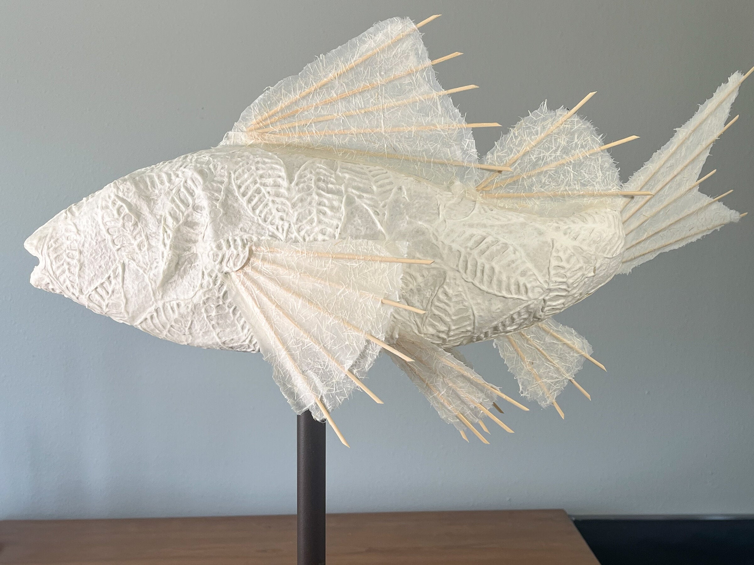 Alabaster Santorini Koi Lamp