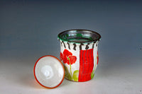 Small Red Poppy Jar II
