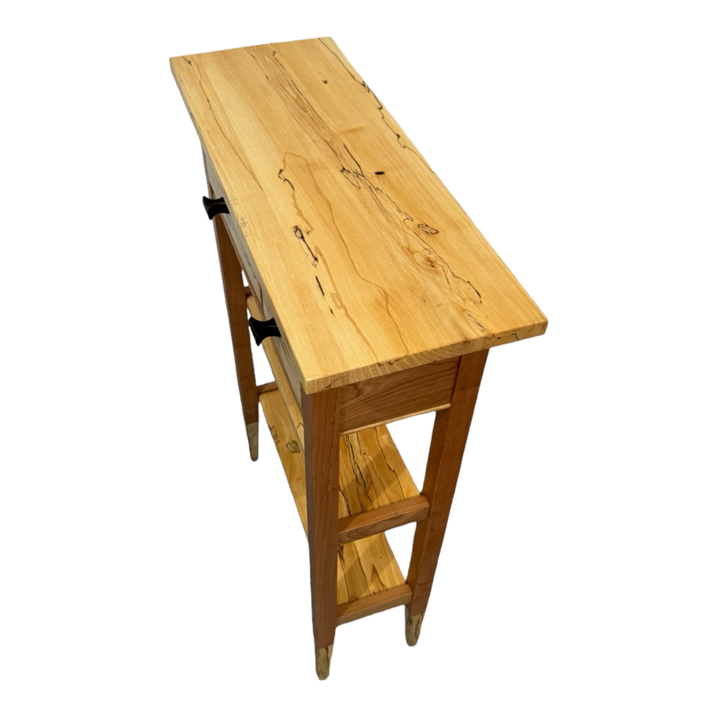 Spalted Maple and Cherry Hall Table