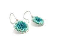 Small Flat Woven Earrings