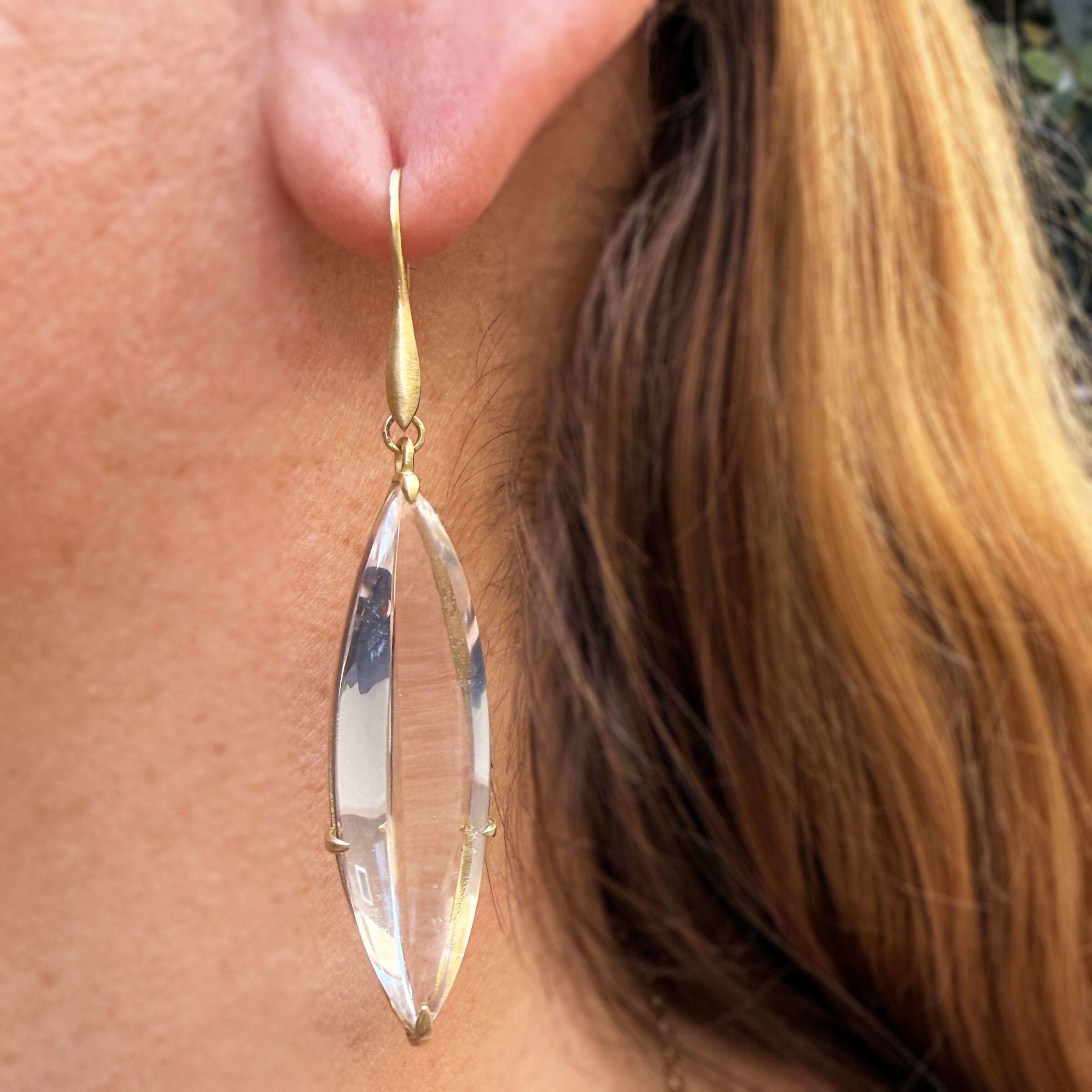 Mirror Marquise Earrings