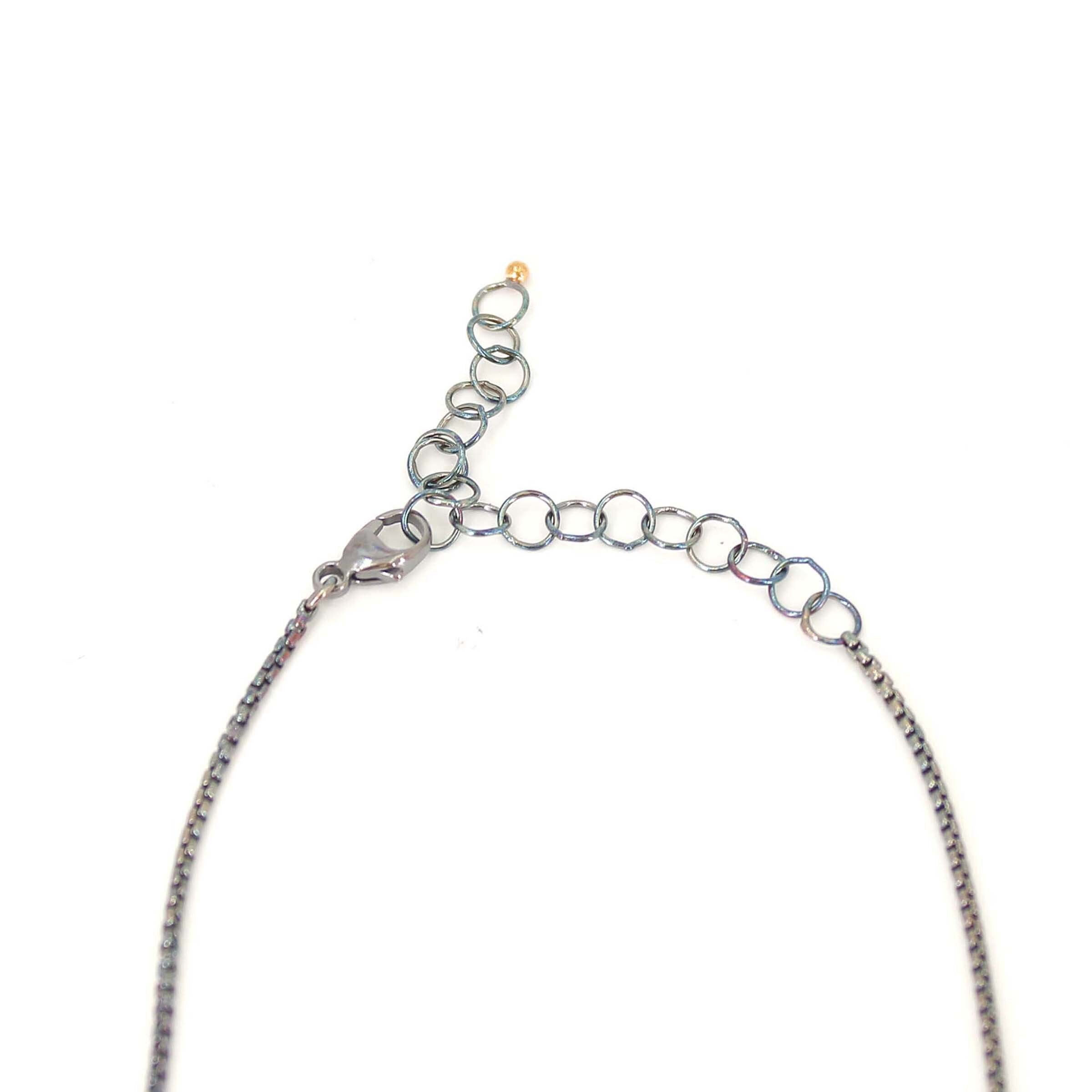 Agate & Diamond Necklace