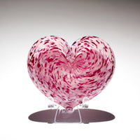 Wild-Rose Heart Paperweight