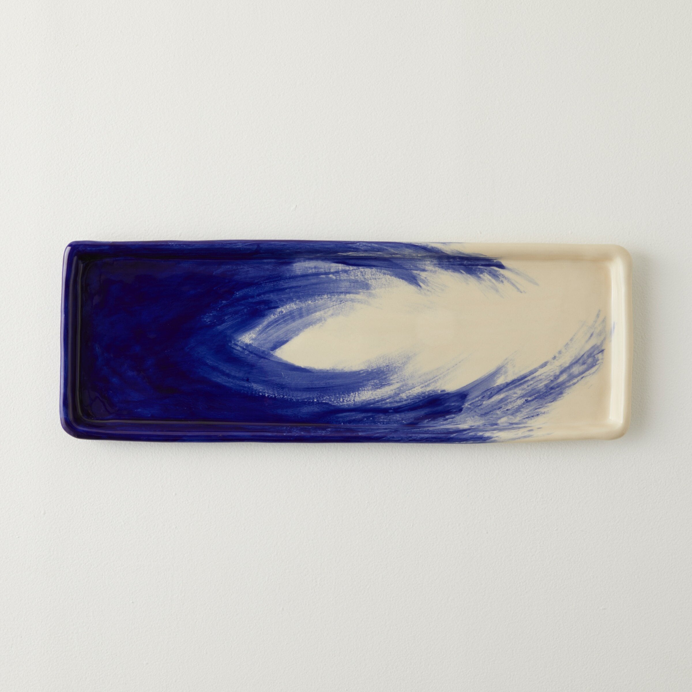Sapphire Brushed Long Rectangle Platter