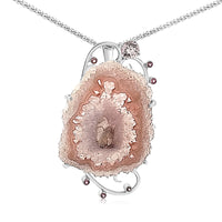 Blushing Agate Pendant
