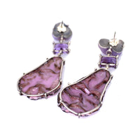 Pink & Purple Sugar Fired Earrings