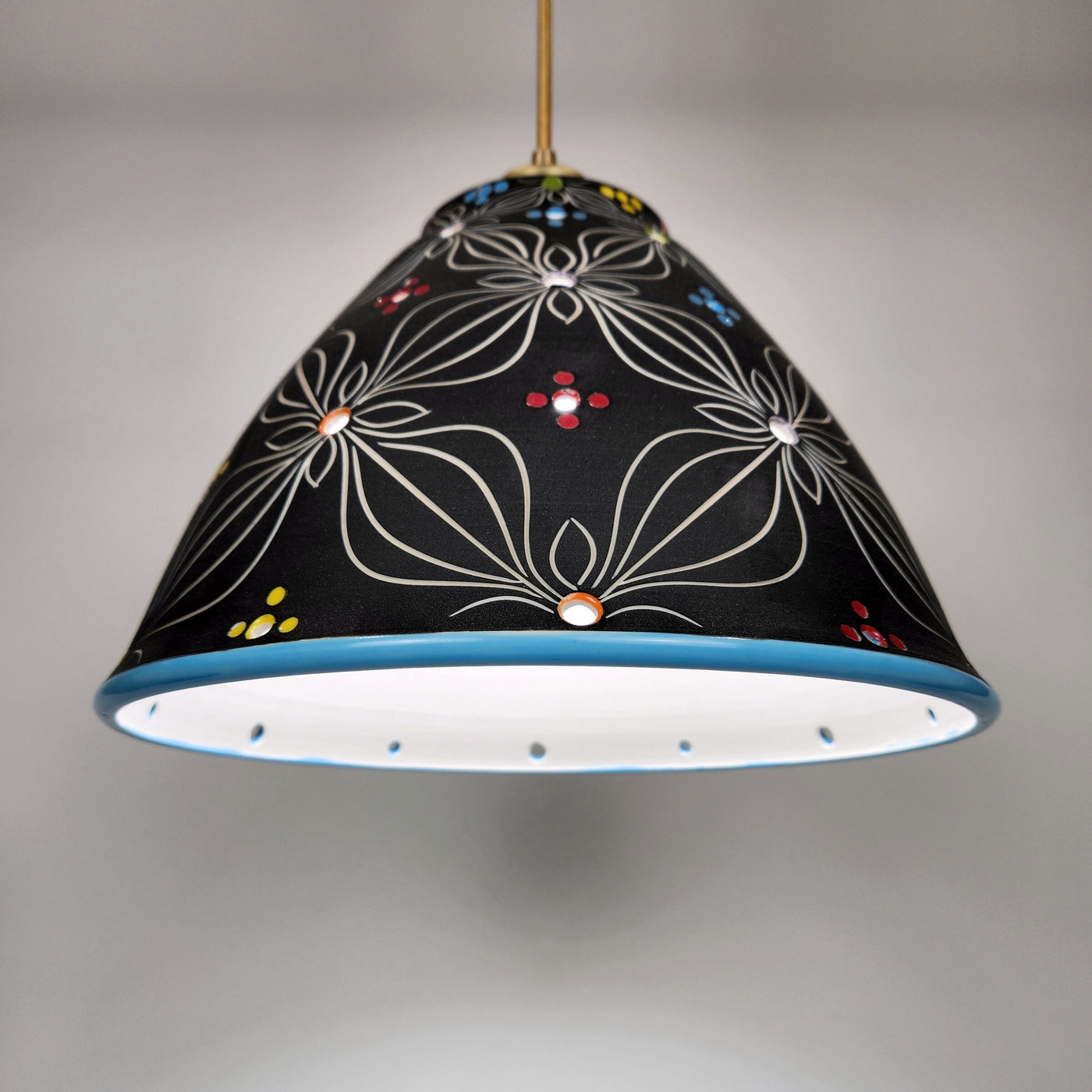 Noctornal Bloom Porcelain Pendant