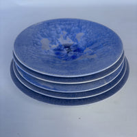 Blue Crystalline Wall Bowls