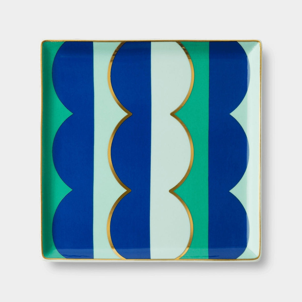 Riviera Blue Wave Ceramic Tray