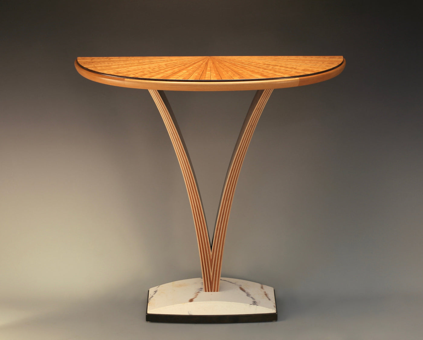 V Demilune Table