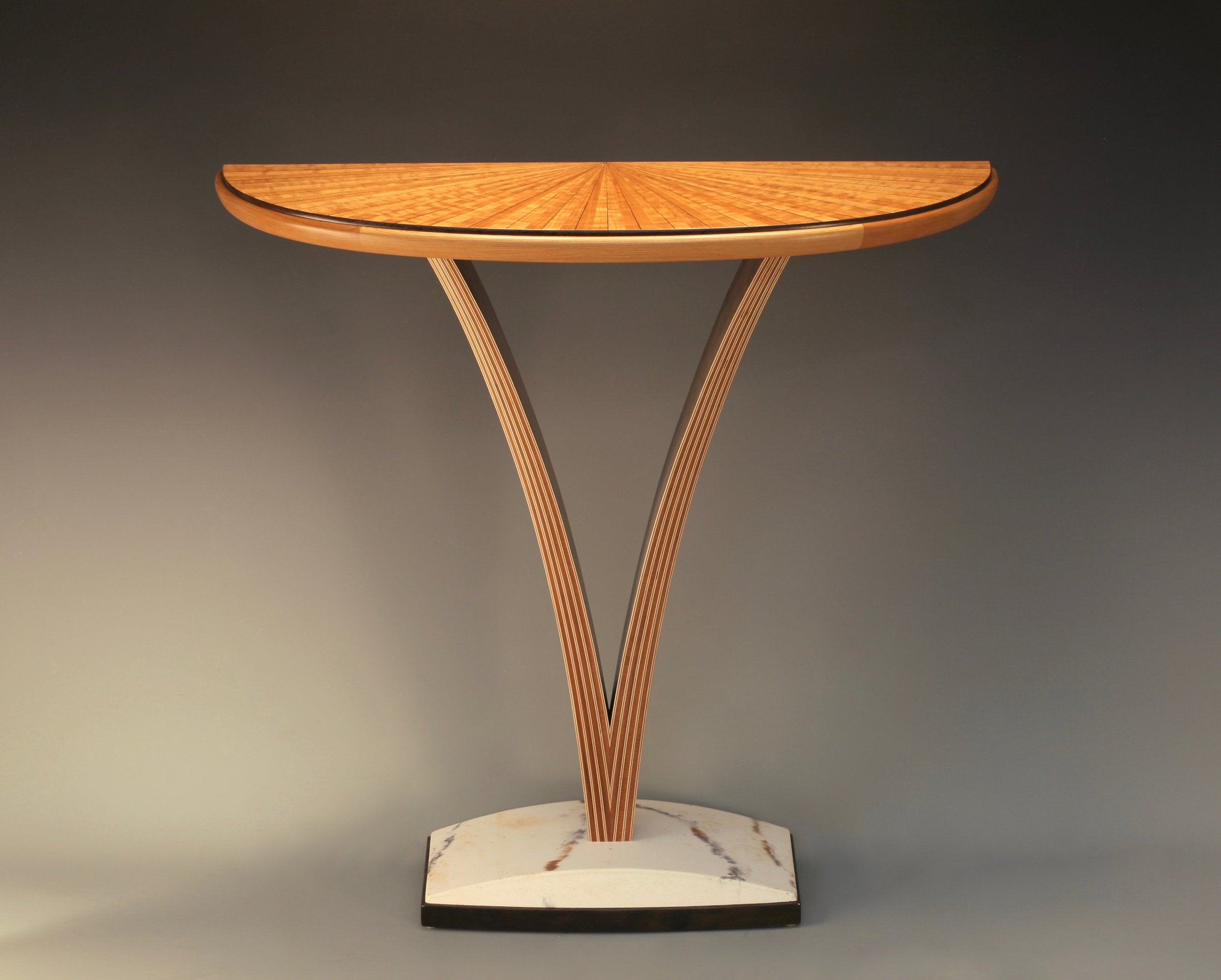 V Demilune Table