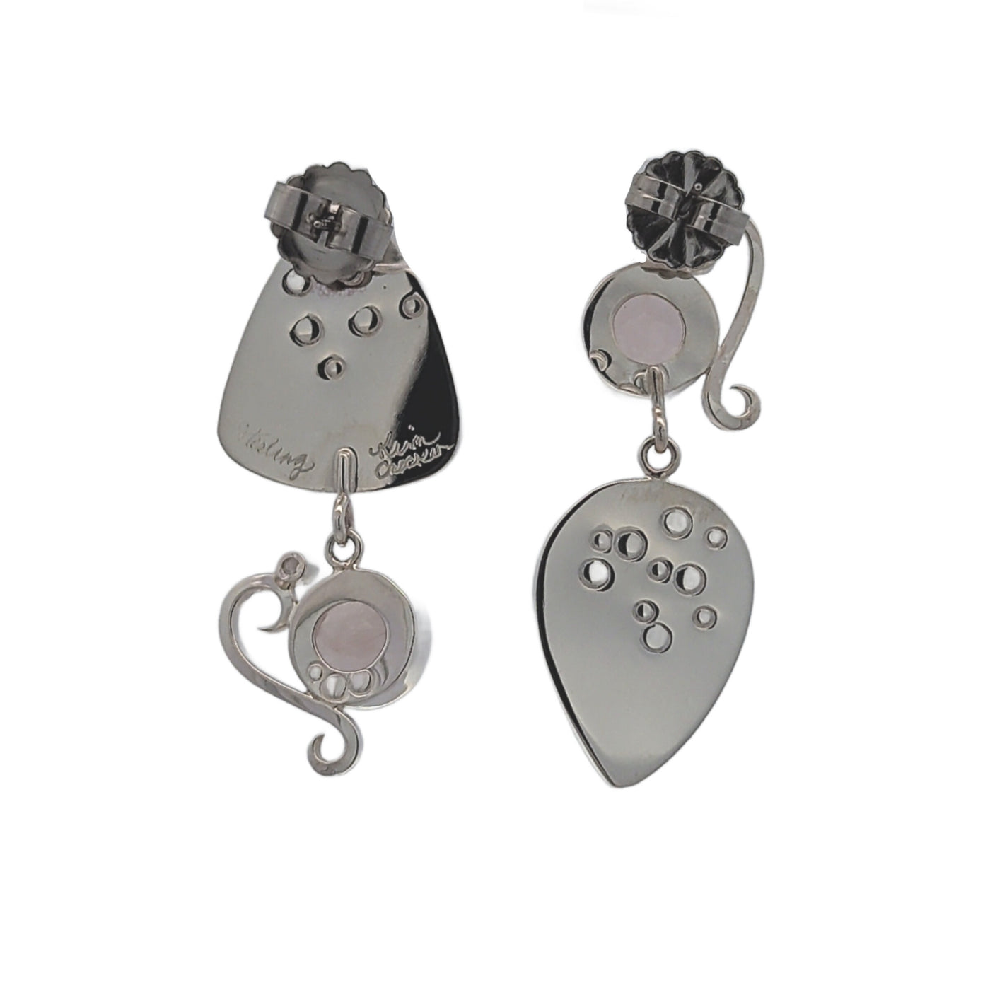 Mother-of-Pearl Earrings (Reverse Side))