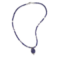 Carved Iolite Necklace | Photo by Berlian Arts