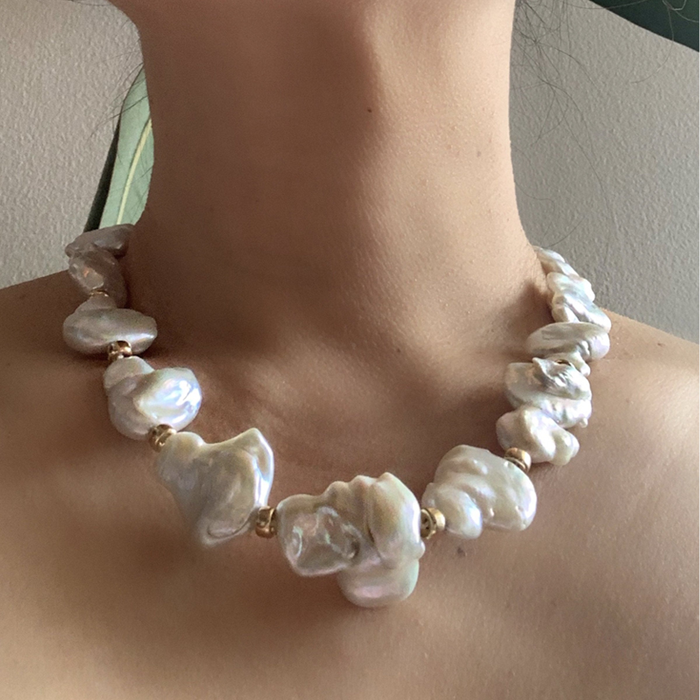 Blossom Keshi Pearl Necklace · Artful Home
