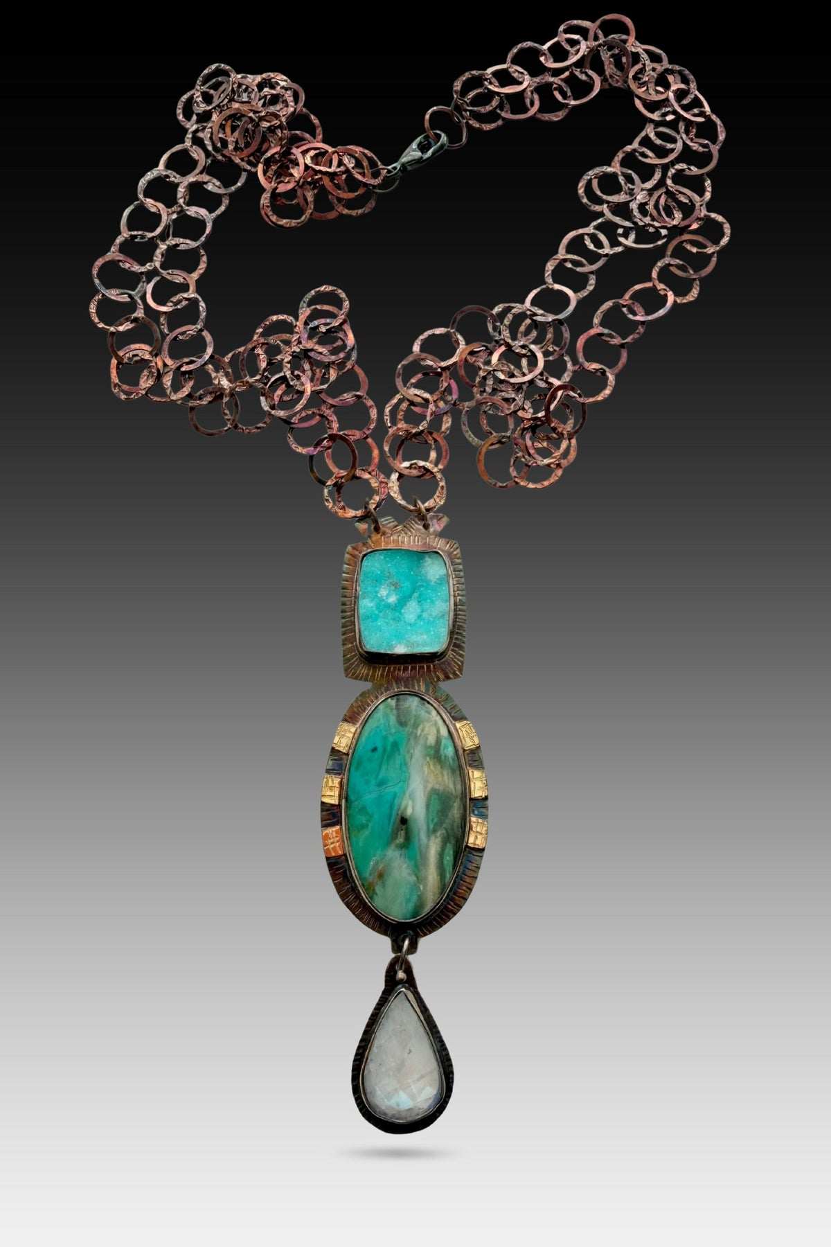 Blue Sparkle Trail Necklace