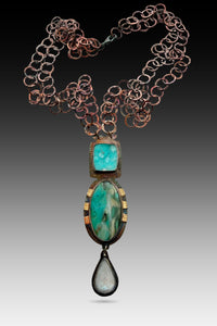 Blue Sparkle Trail Necklace