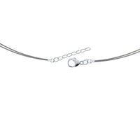 White Gold Languor of Existence Necklace