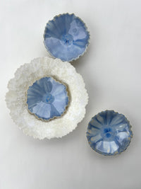 Trio Blue Star Wall Sculpture