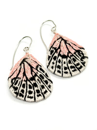 Blush Metallic Wing Earrings