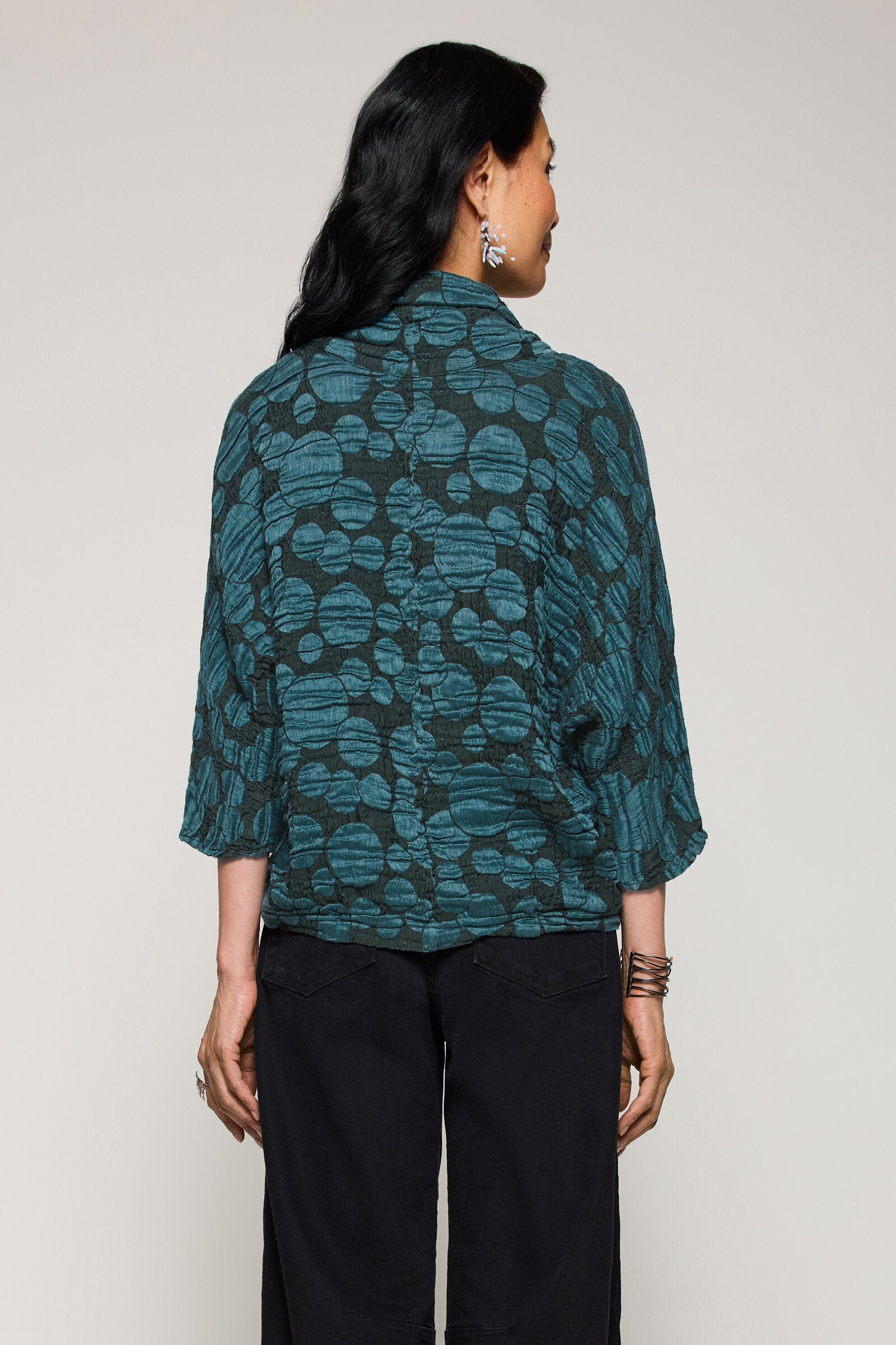 Ripple Dot Dolman Top