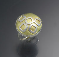 Five Squares Dome Ring