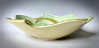 Carved Porcelain Bowl #3 with Celadon Glaze