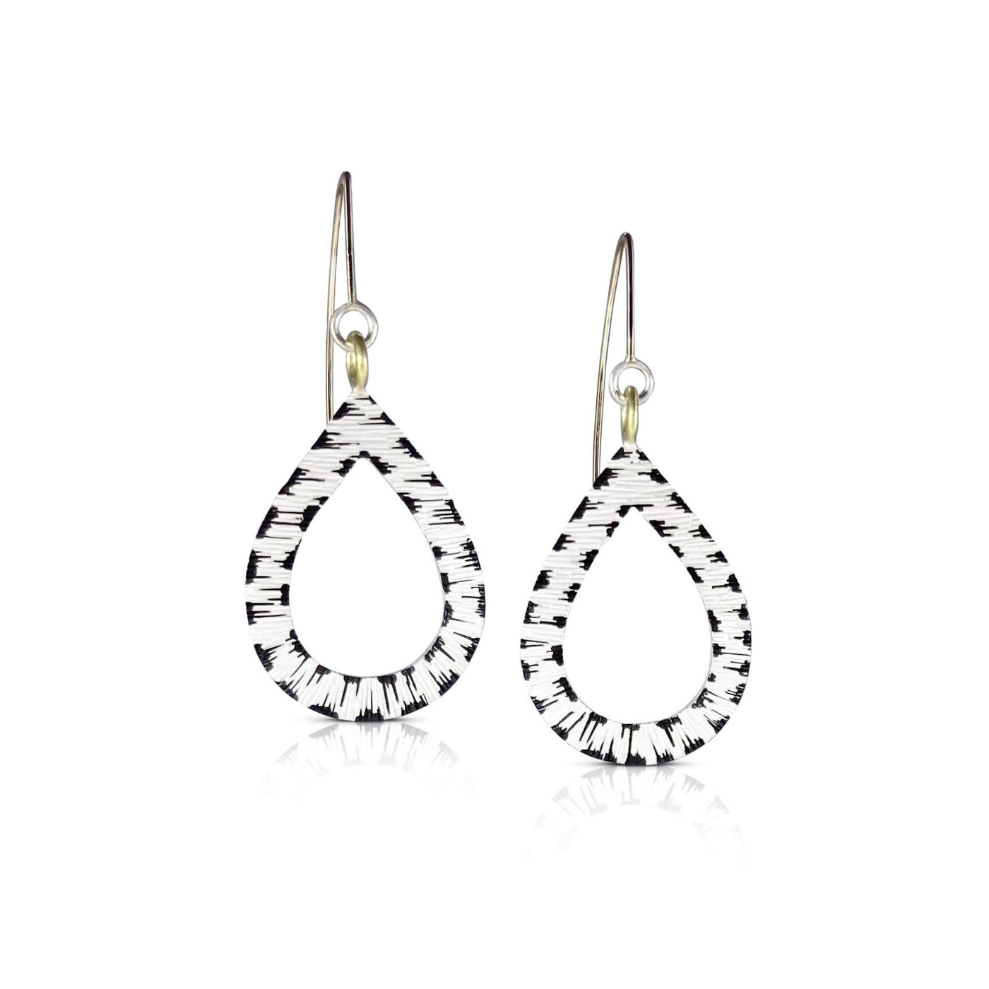 Black & White Drop Earrings