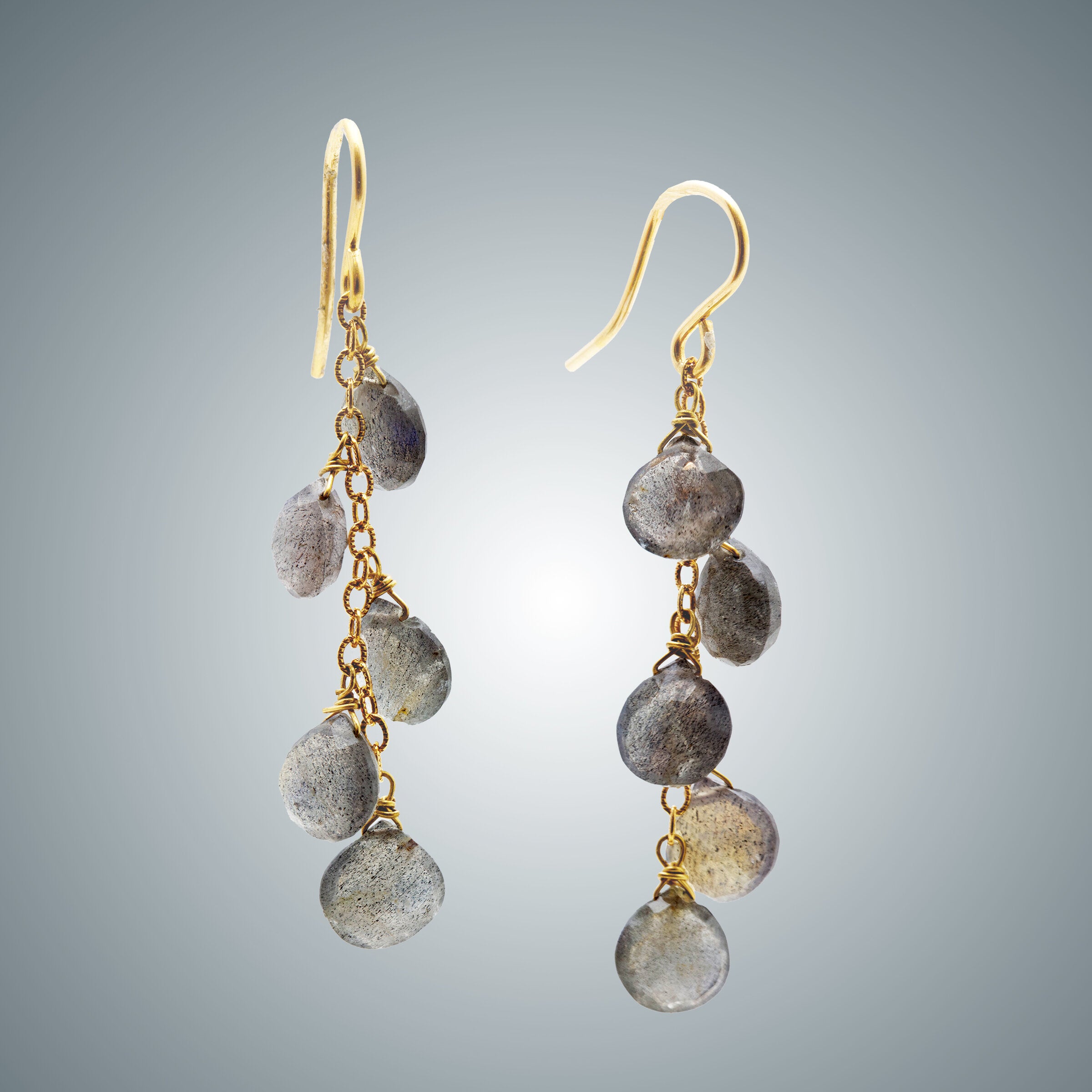 Labradorite Waterfall Earrings