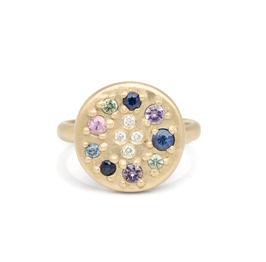 Sapphire Circle Ring
